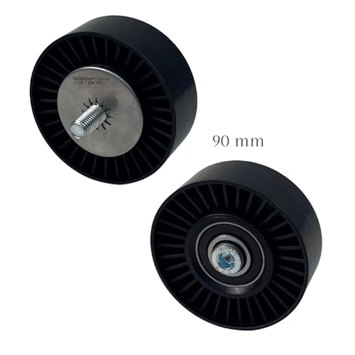 Drive Belt Kit with Tensioner Assembly + 2 Idler Pulleys for BMW 135i 335i (07-10)