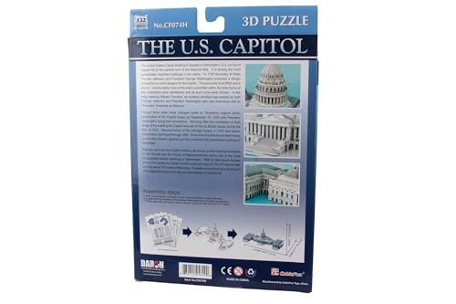US Capitol Building 3D Puzzle, 132 Pieces - style: US Capitol Building