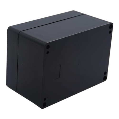 Junction Box IP65 Waterproof ABS Plastic Electrical Project Case Power Junction Boxes, Project Box with 4 PCS M16 Cable Glands 6.3x4.33x3.54 inch (160 x 110 x90 mm) - color: Black, size: 6.30"x4.33"x3.54"