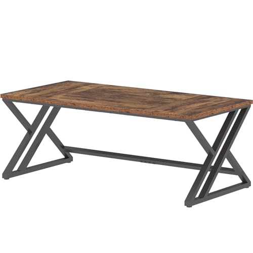 LVB 70.8" Computer Desk, Industrial Extra Long Wood Home Office Desk Brown - color: Rustic Brown Oak, size: 70 Inch