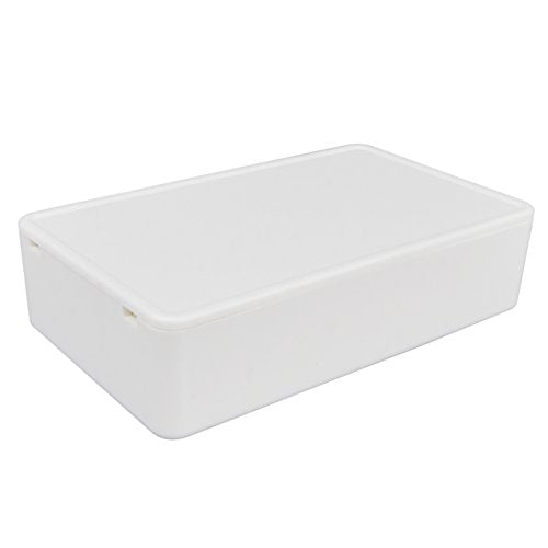 5 pack Electronic Prototype ABS Plastic Junction Project Box Enclosure 100mm by 60mm by 25mm for Portable, Arduino DIY (White) - color: White