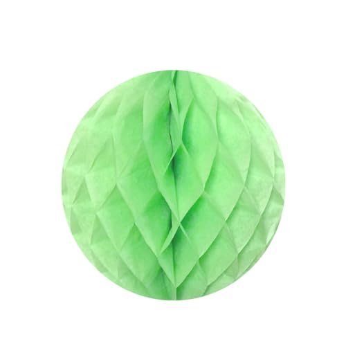 Wrapables 6" Set of 5 Tissue Honeycomb Ball Party Decorations for Weddings, Birthday Parties, Baby Showers, and Nursery Décor, Light Green - color: Light Green, Set of 5