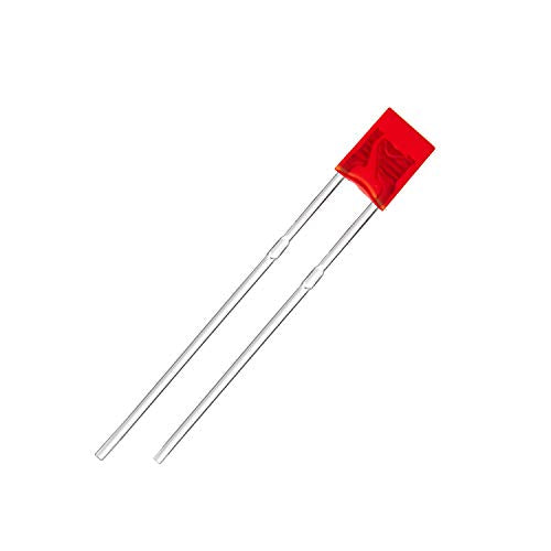 CHANZON 100 pcs 2x3x4 Red Diffused LED Diode Lights 234 (DC 2V 20mA) - color: G) Red Lens (100pcs)