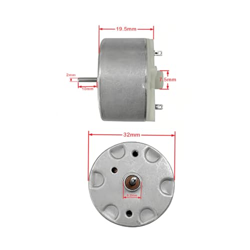 Gikfun 2-Pack High Torque 500 DC Motor for DIY Fan & DIY STEM Kits