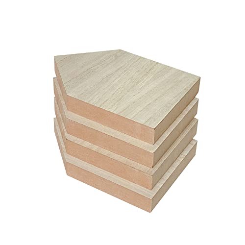 4 Pack 8 Inch Wooden House Shape Block Unfinished Wood Farmhouse Cutouts Tabletop for DIY Crafts Memorial Sign,1 Inch Thick MDF - size: 8 in