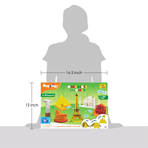 Imagimake Mapology - Monuments of the World, Build 10 Famous Landmarks - style: Monuments of theWorld