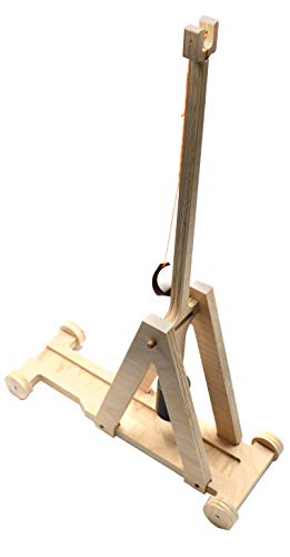 Eisco - Premium Large Trebuchet Physics Demonstration Kit, 21" Beam Arm, Explore Gravitational Potential Energy, Projectile Motion & Energy Transformation, Ideal for Learning Demonstrations