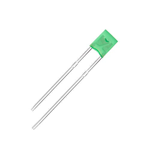 CHANZON 100 pcs 2x3x4 Yellow-Green Diffused LED Diode Lights (DC 3V 20mA) - color: H) Green Lens (100pcs)