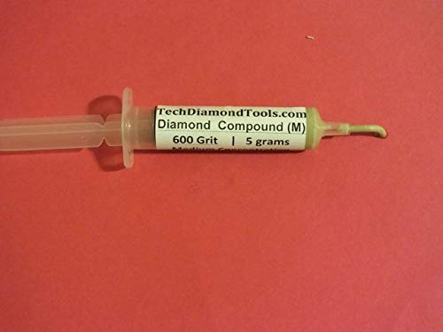 TechDiamondTools Diamond Polishing Paste Kit — 3 Grits (600, 1050, 1500) | USA Made | Oil-Based Syringes | Progressive Polishing Set for Metal, Glass, Gemstone, Knife, Jewelry | 25% Diamond Powder - size: 600 1050 1500 Grit, style: Medium 25% concentratio