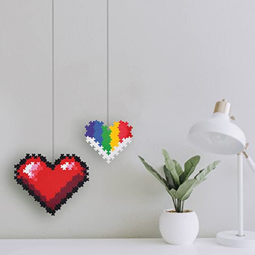 PLUS PLUS Puzzle By Number, Hearts - 250 Piece Building Set - style: Hearts