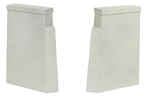 Walthers Cornerstone Single-Track Railroad Bridge Concrete Piers pkg(2) 933-4550 HO Scale Model Railroad - Structure Kit - style: Single-Track Railroad Bridge Concrete Piers pkg(2)