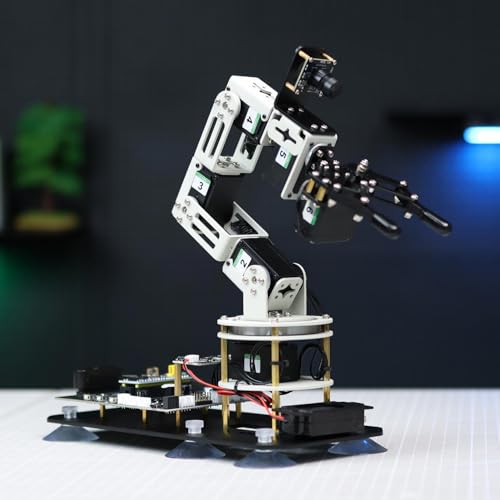 Yahboom ROS2 6DOF Robotic Arm Embodied Intelligence, 3D Spatial Recognition, Virtual Machine PC Control, AI Large Model Voice Module - color: Superior Kit