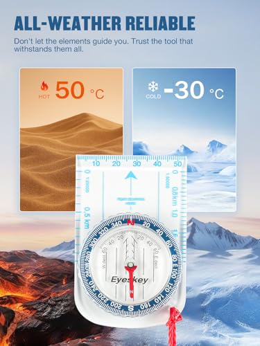 Eyeskey Advanced Orienteering Compass for Hiking & Navigation - color: EK40-4