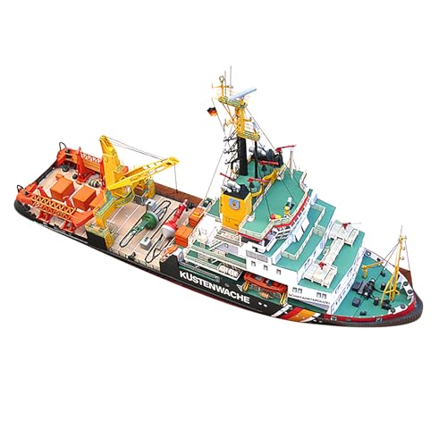 DAGIJIRD (Unassembled Kit) DIY 1:250 Scale Paper Germany Mellum Coast Guard Environment Monitoring Ship Model