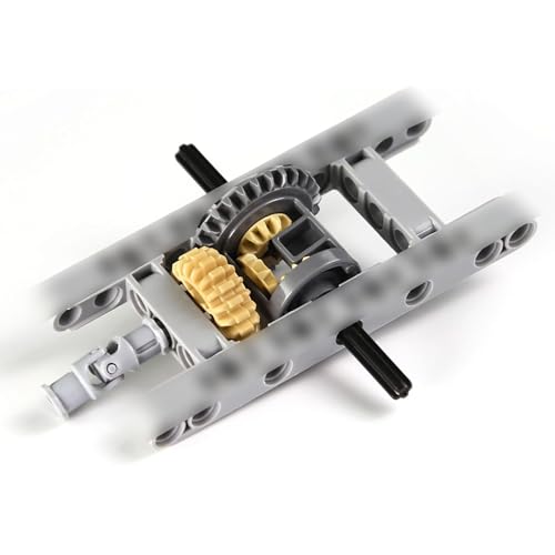 TEESE 10pcs Frame-Differential-Gear-Set with Universal-Joint-Axle, Compatible with Technic-Parts, for STEM-MOC-EV3-Project-Bulk-Blocks(Random Color)