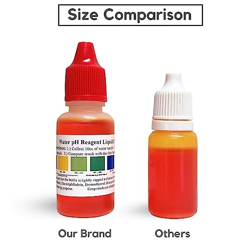 ph Test Kit for Alkaline Water & Drinking Water. CHECK RESULTS INSTANTLY with the color chart (15ml) Red Cap