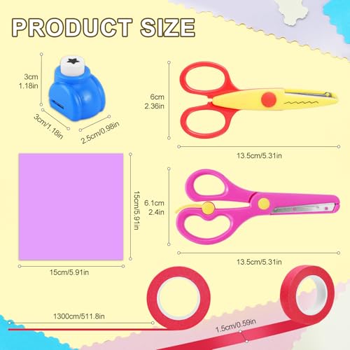 UCEC 44 Pack Crafting Set for DIY Crafts, Scrapbook, Card Making, School - color: 44 Pack - Beginner Set 3