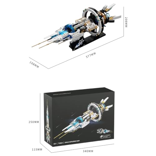 Sci-Fi Deep Space Discovery Spaceship Building Block Set, (1144PCS) - style: Spaceship
