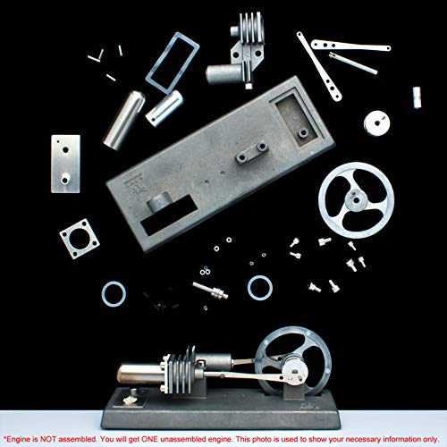 DjuiinoStar Hot Air Stirling Engine Assembly Kit: Spend 30 Minutes to Build Your Own Stirling Engine