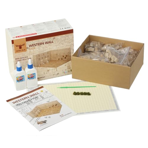 Wise Elk Western Wall Mini-Bricks Constructor Set, Beige - style: Western Wall