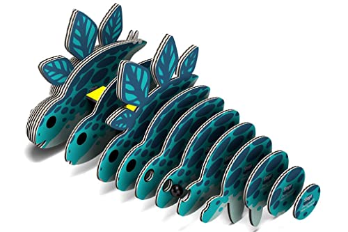 EUGY Stegosaurus 3D Puzzle, 32 Piece Paper Craft Kit for Kids 6+