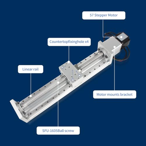 RATTMMOTOR ZBX80 600mm CNC Linear Stage Motion Actuator for CNC Mill - size: 600mm