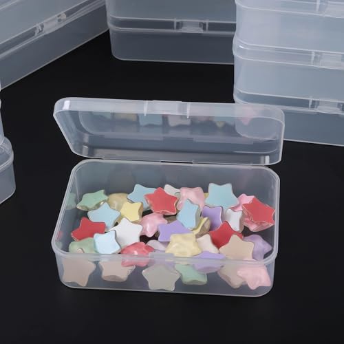 LJY 24 Clear Plastic Boxes, 4.9 x 3.3 x 1.4 in for Diamond Painting - color: Transparent, size: 4.9 x 3.3 x 1.4 inch