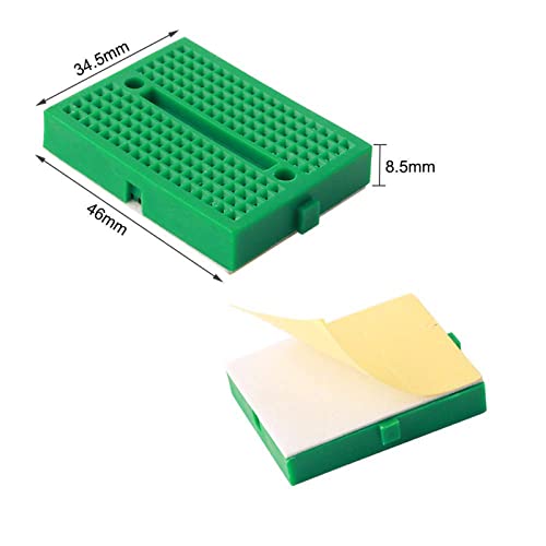 12Pcs Small Solderable Breadboard 170 Tie-Points Mini Breadboard Kit Mini PCB Prototype Solderless Breadboards Bread Boards Circuits Beadboard(Lkelyonewy) (Pack of 3) - size: 1.77"*1.38"*0.36" (Pack of 3)