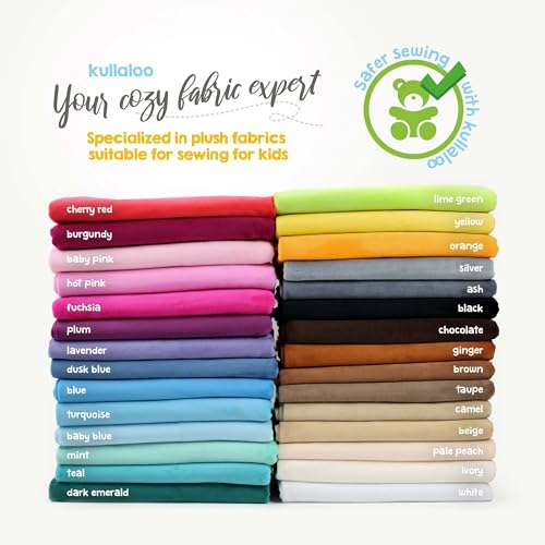kullaloo Plush Fabric | Solid Camel Minky Fabric for Sewing | Super Soft Cuddle Material | 39.5x29.5 | Plushies, Baby Blankets, Pillows, Dog Beds, Cat Beds, Beanies, Baby Accessories, Apparel & More - color: Ad ⚋ Camel, size: Pack of 1