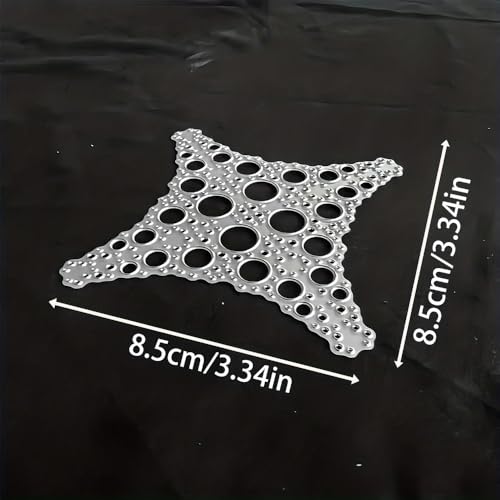 Lapoo Geometric Cutting Die for Scrapbooking - Durable, Cut Stencils for DIY Scrapbook Photo Album Decorative Paper Card, Card Making Supplies (Cross Border 3.3 x 3.3 in) - style: Cross Border 3.3 x 3.3 in