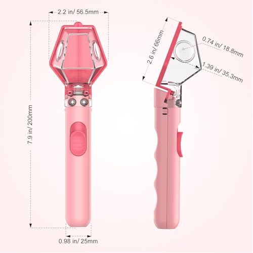 2PCS Bug Catcher for Kids with 6X Magnifier, STEM Educational Learning Toys - color: Pink