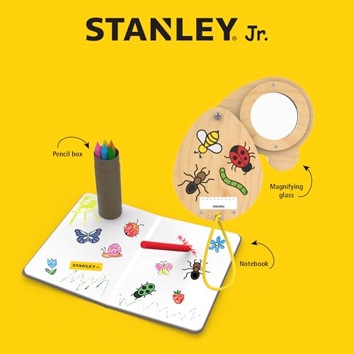 Red Toolbox Stanley Jr. Wood Magnifying Glass Kit