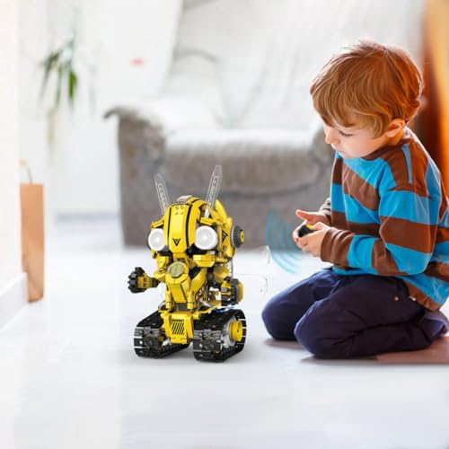 5-in-1 STEM RC Robot Building Blocks Kit, Educational Toys Age 6-12