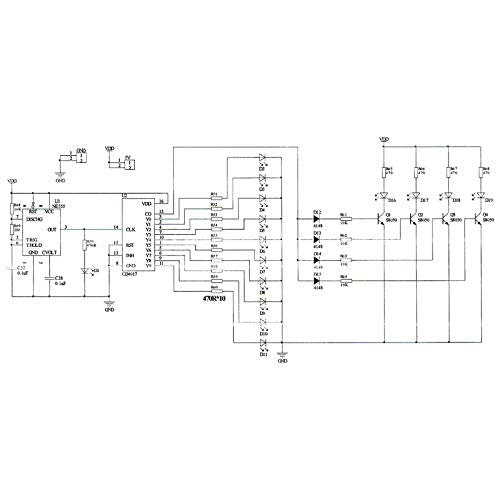 Gikfun DIY SMD SMT Welding Practice Soldering Skill Training Board NE555 CD4017 Water Flowing Led DIY Kit EK1885 (Pack of 2) - size: 80mm x 60mm (Pack of 2)