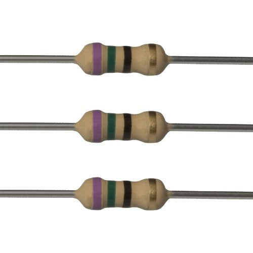 E-Projects 100EP51475R0 75 Ohm Resistors, 1/4 W, 5% (Pack of 100)