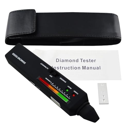 Diamond Tester Professional Diamond Tester Pen with UV Light, Real Diamonds Tester High Accurate Diamond Tester Tools Gem Tester for Different Sizes of Diamond Stones