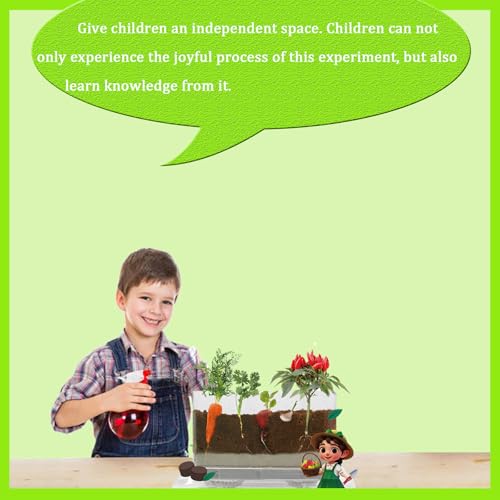 WKLOUYHE Root Viewer Kit for Kids – STEM Science Toy & Craft Growing Kits for Ages 6 7 8 9 10 Birthday Easter Gifts for Boys & Girls,Kids Gardening Set, DIY Toy