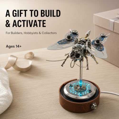 3D Metal Puzzles for Adults, Mechanical Model Building Kit for Home Decor