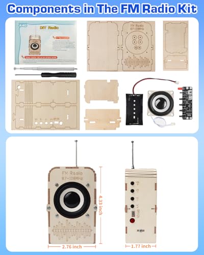 Science Kits for Kids Age 8-12 12-14, STEM Toys DIY Radio Kit - size: Small