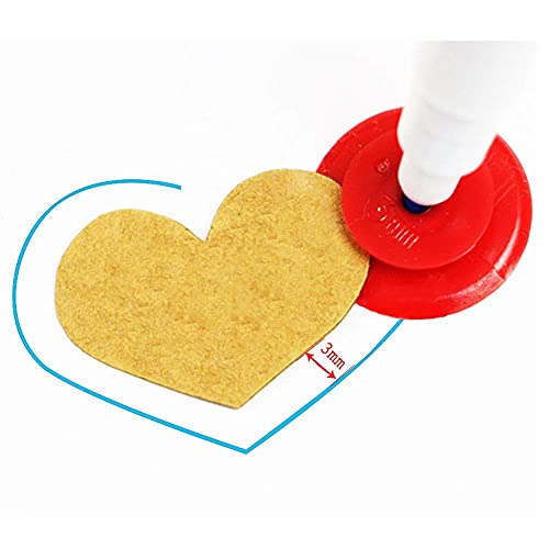 Fbshicung 4 Different Sizes Seam Admission Marker Set,Patchwork Tracing Wheel Circle Sewing Wheel Stitch Space Tracing DIY Sewing Craft Tools(8pcs/2set) - color: 8PCS