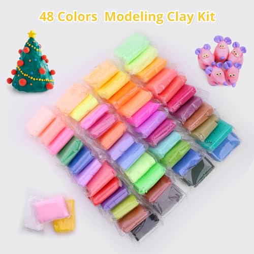 Air Dry Clay, 108 Packs Colored Foam Clay, Molding Clay, Crafting Clay, Moldable Foam Clay Super Light Weight Air Dry Clay Perfect Clay for Arts Crafts - color: 36 Colors-108 Packs