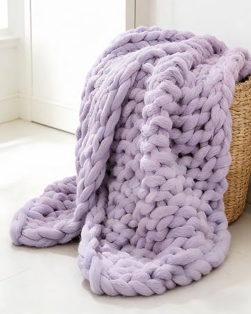 TISOFU 62" Chunky Blanket Loom, Large Wooden Loom Frame, Hand Knitting Kit for Adults Beginners, Adjustable Chunky Blanket Making Kit - size: 62 in