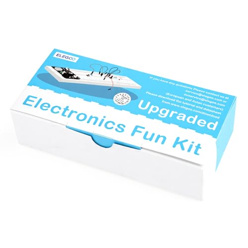 ELEGOO Upgraded Electronics Fun Kit w/Power Supply Compatible with Arduino