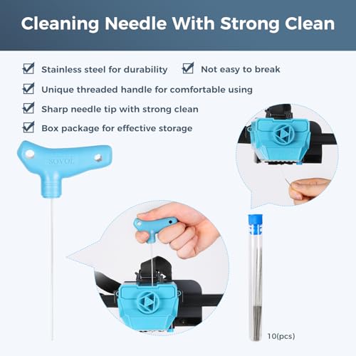Sovol 3D Printer Tools Kit, 17Pcs 3D Printer Nozzle Cleaning Accessories - style: 17 Pcs