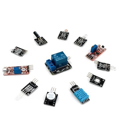 37 in 1 Sensor Module Kit for Arduino Starters - Sensor Kit DIY for Raspberry Pi Mega2560 UNO R3 Nano Including Tutorial in USB Flash Driver