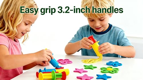 MAGIKON Dough Tools Set, 5Pcs Clay Extruders for Kids Art Craft