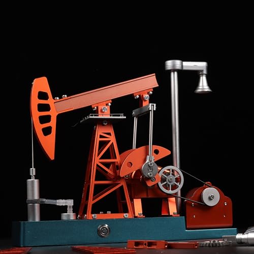 TECHING Motorized Metal Oil Pump Jack Model Kit, 219 Parts