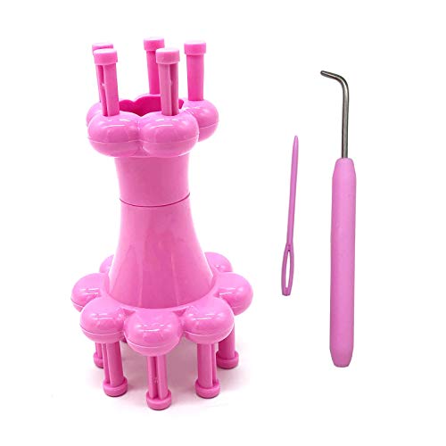 WAYION DIY Weaving Tool Hook Crochet Flower Arranger Spool Loom Knitter Knitting Rope Hook Knitting Tool