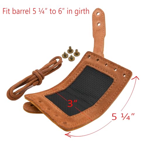 WAYNE'S DOG No Drill Leather Rifle Sling with Slip-on Recoil Pad and Barrel Mount fit for Lever Action Rifles, Shotguns - color: Brown, size: Canvas & Leather