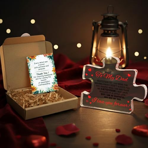 To My Dad – Best Dad Ever Gifts, Valentines Fathers Day Daddy Gifts from Daughter or Son, Golf Dog Bonus Father in Law Birthday Gift - color: Dad02